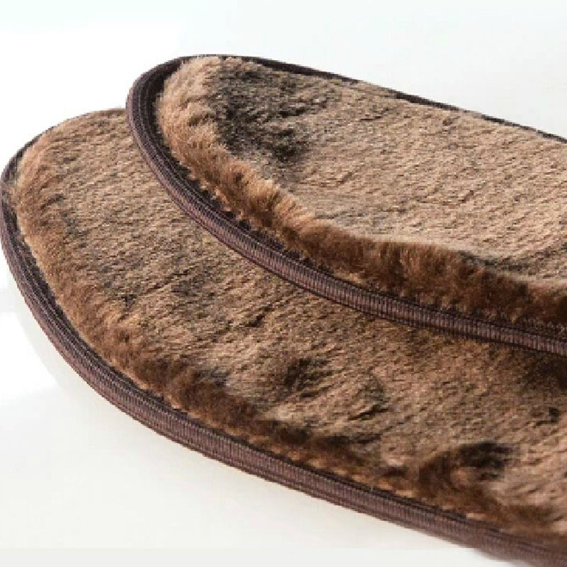 耀点100 加厚保暖鞋垫 3双装细腻蚕绒吸汗除臭抗菌棕色39码XT1201